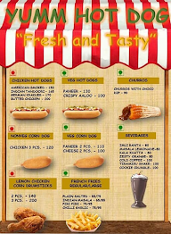 Yumm Hot Dog menu 1