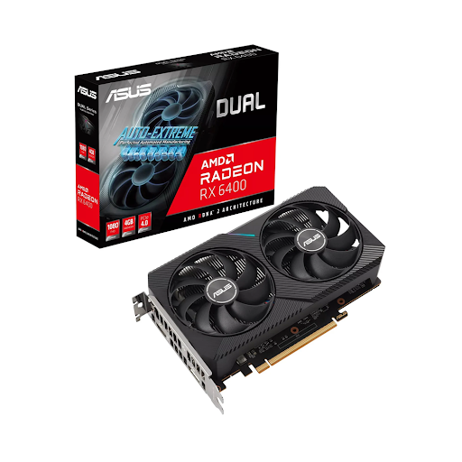 Card màn hình ASUS DUAL-RX6400-4G 4GB GDDR6 (90YV0H90-M0NA00)