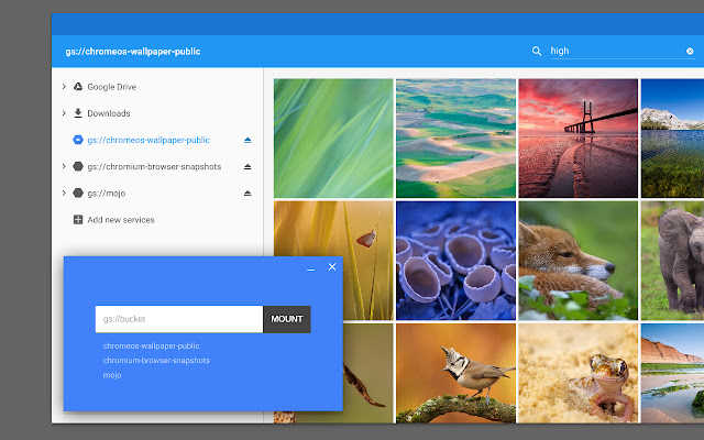 Cloud Storage chrome extension