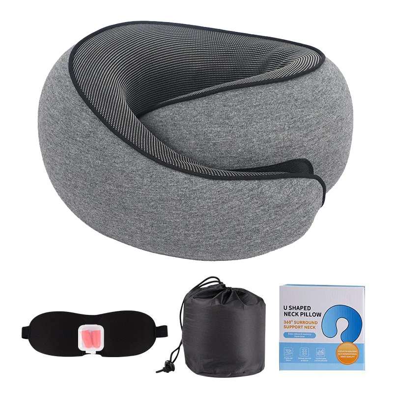 Travel Pillow Neck Pillow Memory Foam Neck Pillow Airplane, Portable Travel Pillows For Airplanes Offices And Cars Trave