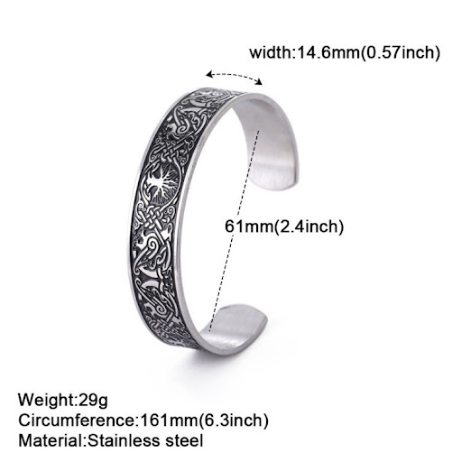 Title 1, Plant Small Tree Stainless Steel Bracelet. Make...