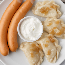 Student Special (2 wieners+4 pierogies+Sour Cream)