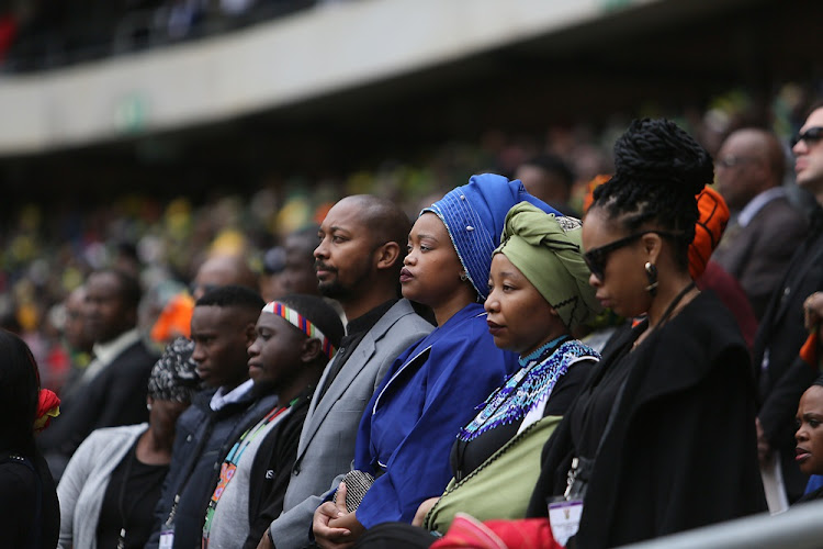 Family, friends, politicians and dignitaries joined thousands of mourners who came to honour the late Winnie Madikizela-Mandela at the official memorial service at Orlando Stadium in Soweto on April 11 2018.