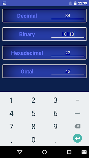 Binary Hex Dec Oct Conversion