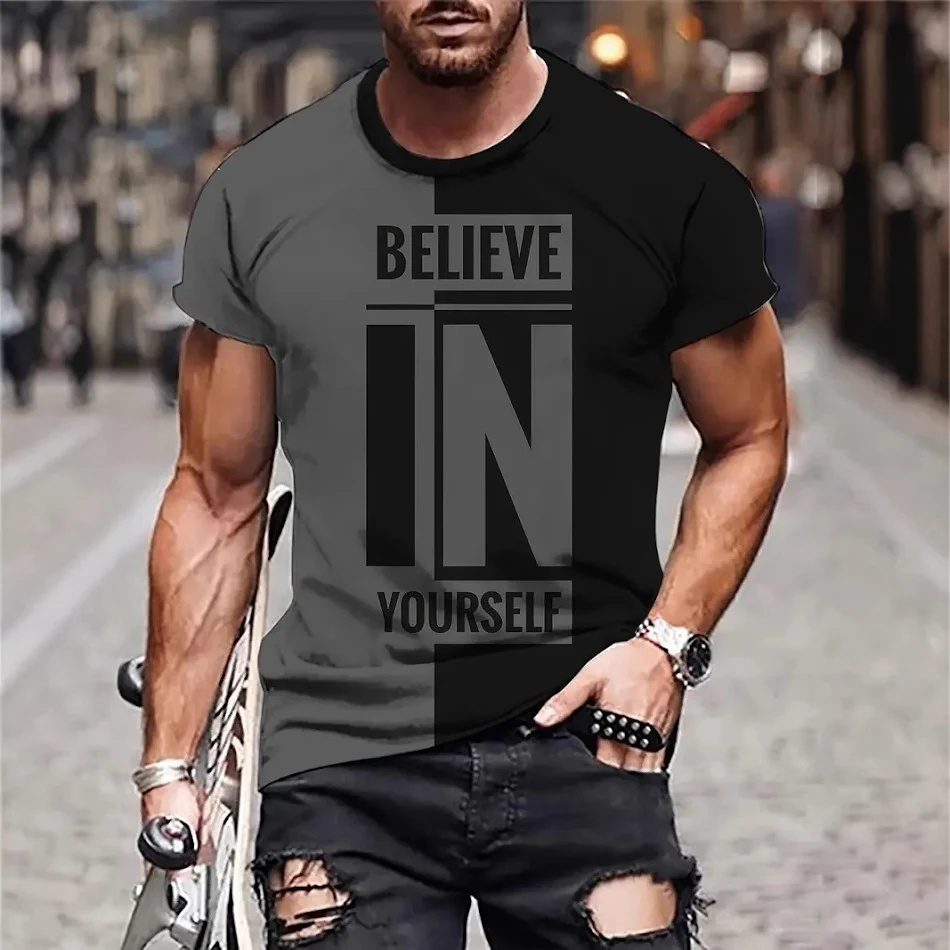 Men's Summer Loose Breathable Round Neck T-shirt. Stay cool and comfortable in this lightweight, breathable tee, perfect