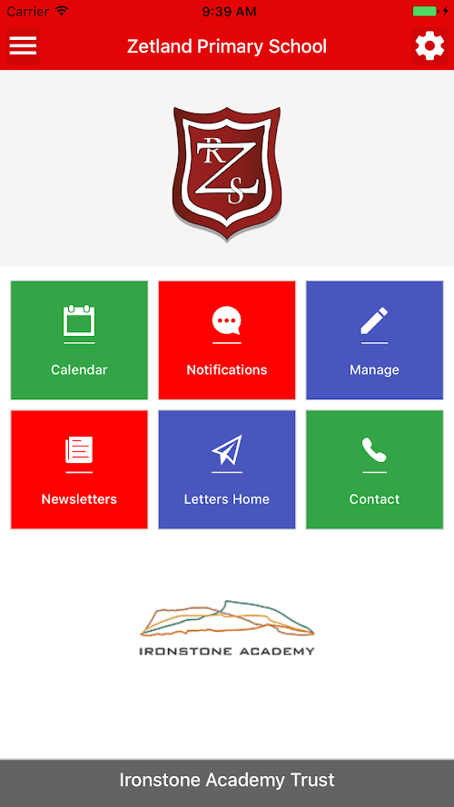 Android application Zetland Primary School screenshort