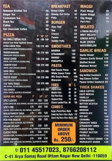 Asia Town menu 