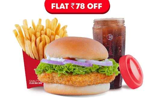 Classic Veggie Burger Combo (Railway Cutlet)