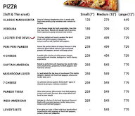 Crosta Della Pizza menu 1