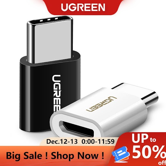 Đầu Chuyển Đổi Ugreen Otg Type - C Sang Micro Usb Chuyên Dụng