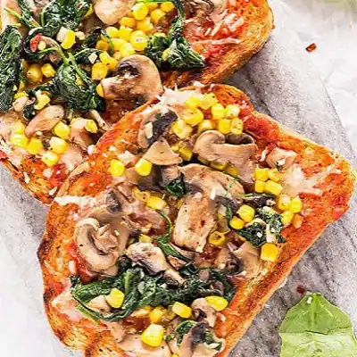 Corn Mushroom Sandwich