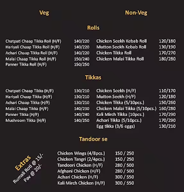 Egg Mistry& Kebab'd menu 