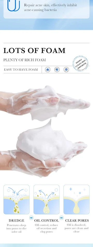 Nettoyant Visage à la Vitamine E Doux et Non Tendu Hydratant Nettoyage Quotidien pour une Peau Hydratée et Éclatante