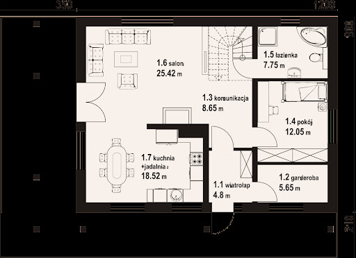 Świdnica 45 m - Rzut parteru