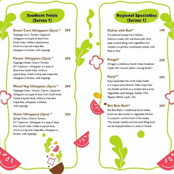 Healthyram's menu 