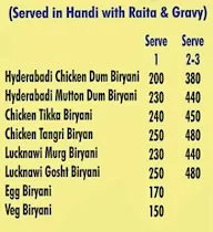 Masti Curry menu 1