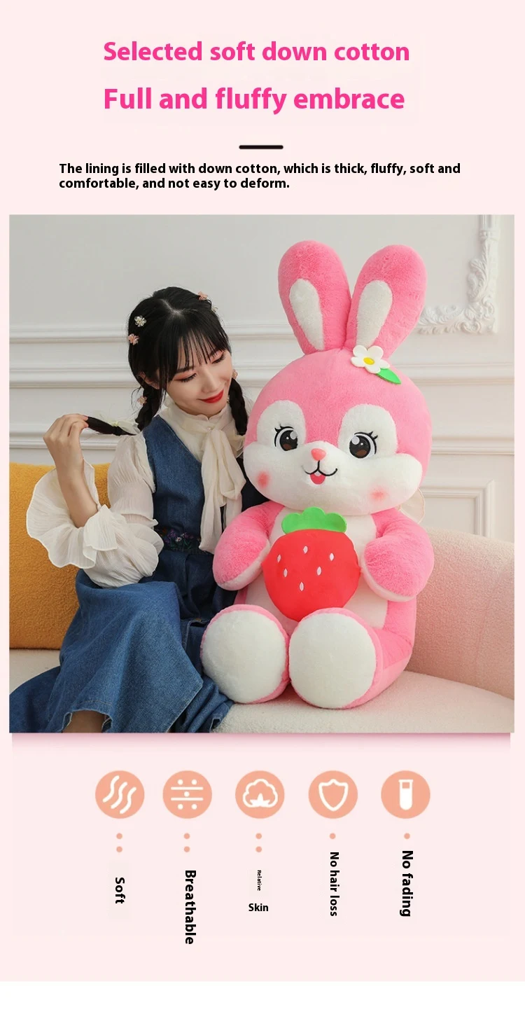 Title 15, Cross-border New Arrival Cartoon Strawberry Rab...