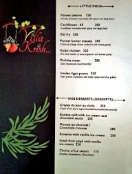 Villa Shanti menu 2