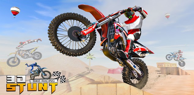 Green motorcycle game jumping on ramps Motorbike motocross track and race  games 