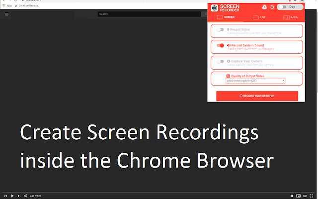 Screen Recorder chrome extension