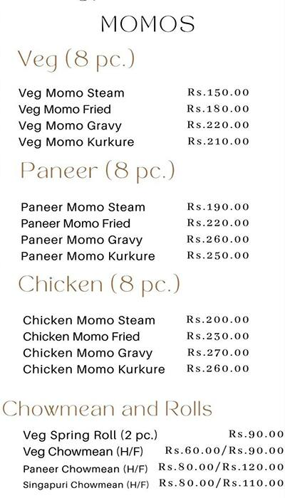 Yogesh Fast Food menu 