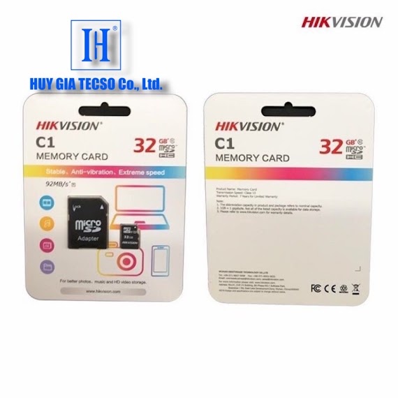 Thẻ Nhớ Chính Hãng Hikvision 32G (Chuyên Dụng Lưu Trữ Cho Camera)