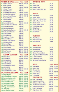 Vasudo Dhaba Inn Restaurant menu 2