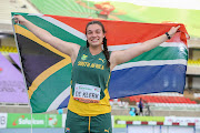 Mine de Klerk at the 2021 World Athletics u-20 Championships in Nairobi, Kenya.