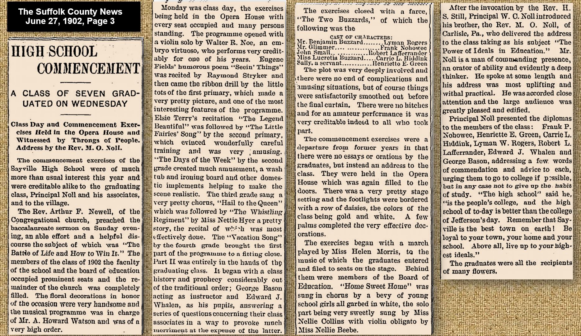 The answer to yesterday’s quiz is SHS Principal William Clayton Noll in 1902.