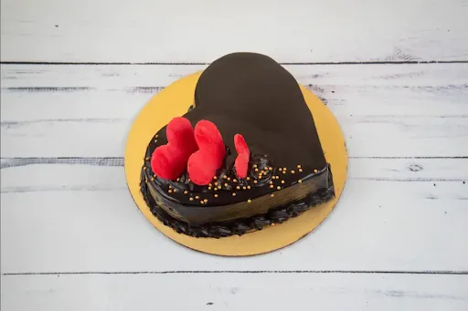 Chocolate Heart Cake [500 Grams]