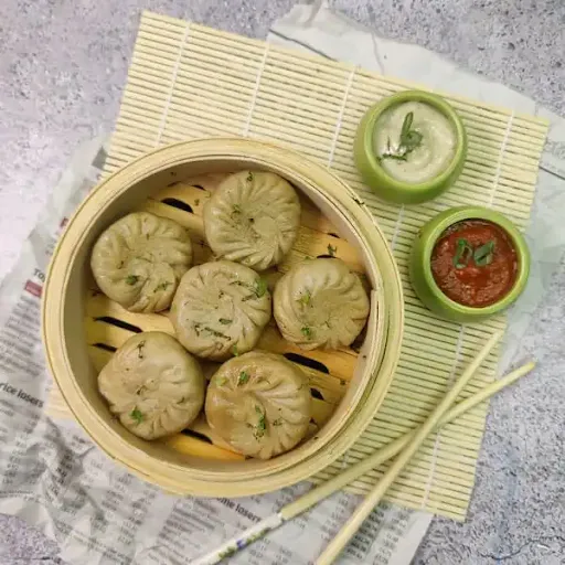 Wheat Veg Steamed Momos 6Pcs