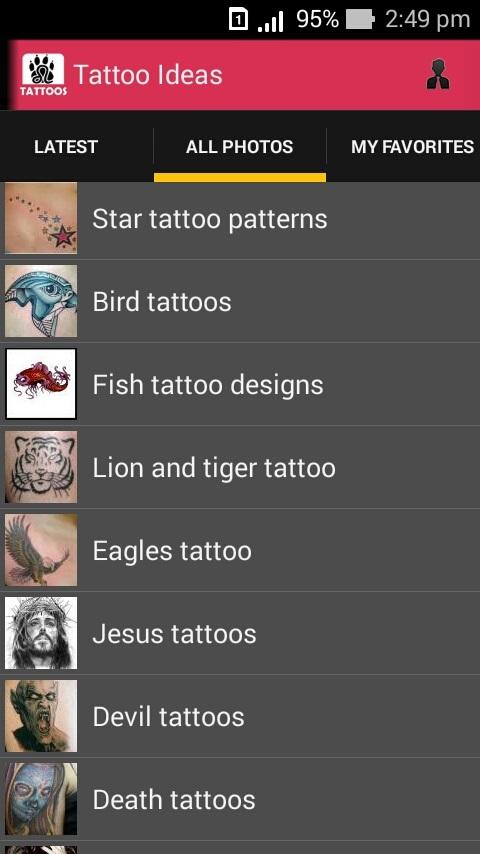 Tattoo Ideas Tattoo Collection Screen 2