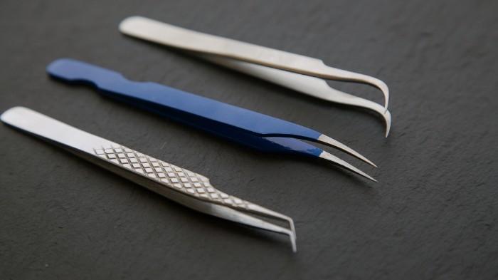 Three tweezers