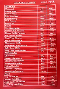 Snack Shack menu 2