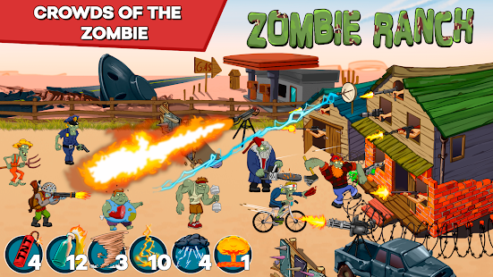 Zombie Ranch - batalha com zumbis Apk Mod free shopping