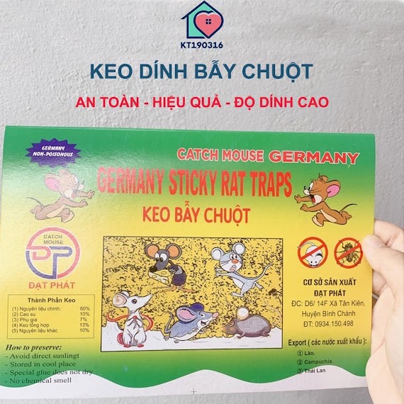 Keo Dính Chuột Bẫy Chuột Ruồi Gián - An Toàn - Không Độc Hại - Không Gây Ảnh Hưởng Môi Trường