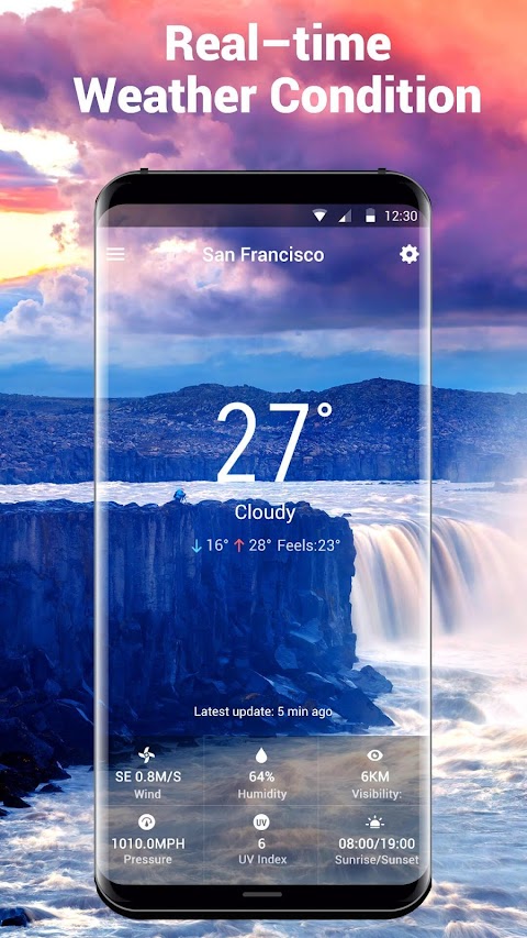 Free Weather Forecast App Widgetのおすすめ画像3