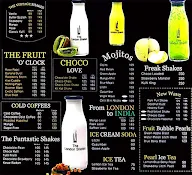 The London Shakes menu 2