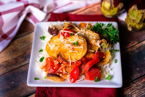 Spicy Stewed Eggplant