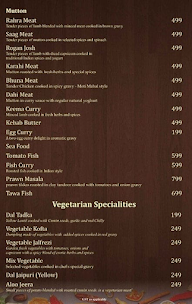 Moti Mahal Delux menu 1