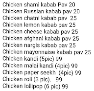 Tawa Snacks Corner menu 1