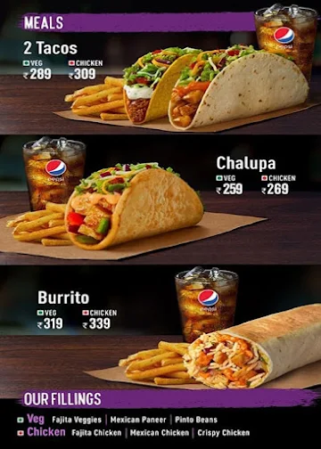 Taco Bell menu 