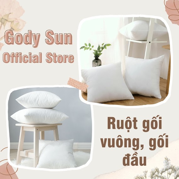 Ruột Gối Vuông, Ruột Gối Đầu, Ruột Gối Tựa Lưng Sofa, Trang Trí Decor, Ruột Gối Kê Đầu Giường