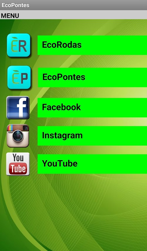 Android application EcoRodas screenshort
