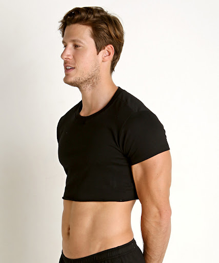 Title 6, Mens Half-Length Super Short Sleeve T-Shirt Ex...