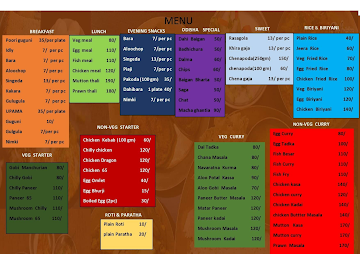 Maa Mangala Sweets & Tiffin Center menu 