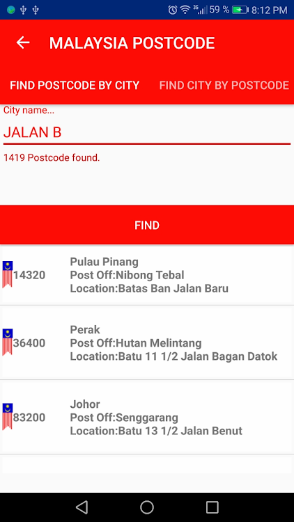 Malaysia Postcode By Mz4mobile Apps Android Apps Appagg