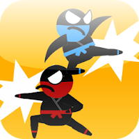 Jumping Ninja Fight  Two Player Game