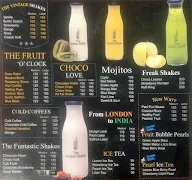 The London Shakes & Cafe' menu 1