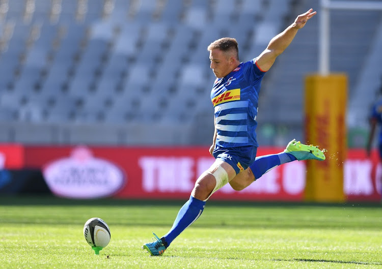 Kade Wolhuter of the Stormers during the PRO14 Rainbow Cup SA match against the Sharks at Cape Town Stadium in 2021. Wolhuter will start for the Stormers against Clermont Auvergne on Saturday.